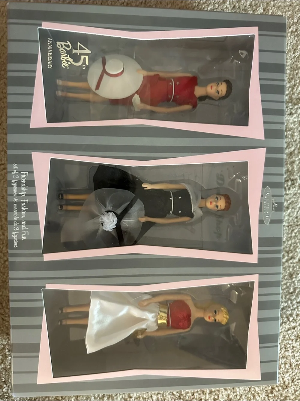 Barbie 45th Anniversary Doll Gift Set - Red, Black, White